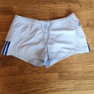Adidas Shorts Retro Style Baby Blue Striped Medium